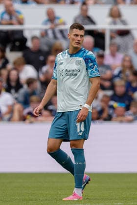 Newcastle United v Bayer 04 Leverkusen, Pre-Season Friendly Patrik Schick of Bayer Leverkusen during the Newcastle United v Bayer 04 Leverkusen at St. James Park, Newcastle Upon Tyne, England on 15 August 2026 Credit: Craig Cowan Every Second Media Editorial use only. All images are copyright Every Second Media Limited. No images may be reproduced without prior permission. Copyright: xIMAGO EveryxSecondxMediax ESM-2094-0150 CraigxCowanx xEveryxSecondxMediax