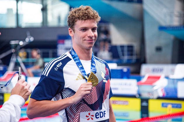 NATATION : Championnat d europe de natation 2026 - PARIS - 15 08 2026 Leon Marchand (FRA) Saint DenisFrance  Copyright: xBaptistexAutissierx