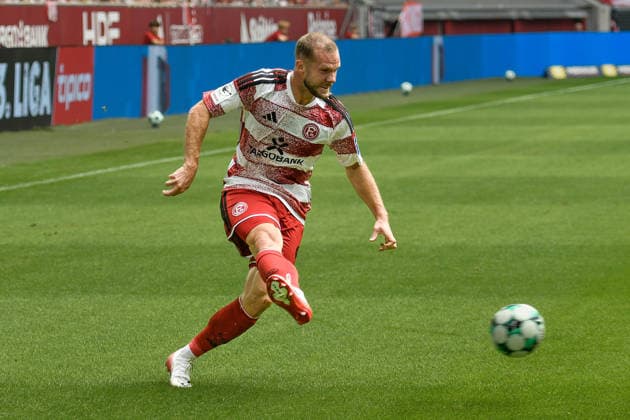 Eric Hottmann (Duesseldorf 9) Aktion . Einzelbild . Freisteller . 15.08.2026 ¢ Fussball ¢ Fortuna Duesseldorf vs TSG 1899 Hoffenheim II, Merkur Spiel-Arena, Duesseldorf, DFB DFL REGULATIONS PROHIBIT ANY USE OF PHOTOGRAPHS AS IMAGE SEQUENCES AND OR QUASI-VIDE NRW Germany *** Eric Hottmann Düsseldorf 9 Action Single Frame Cutout 08 15 2026 ¢ Soccer ¢ Fortuna Düsseldorf vs. TSG 1899 Hoffenheim II, Merkur Spiel Arena, Düsseldorf, DFB and DFL regulations prohibit any use of photographs as image sequences and or quasi-video. NRW, Germany Copyright: xpepphotox xSaschaxWeizx pep00321, pep_20260815_hm_55219