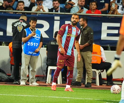 ISTANBUL, TURKEY - AUGUST 15: Mohamed Salah of Trabzonspor during the Turkish Super League 2026 27 match between Kasimpasa SK and Trabzonspor at Recep Tayyip Erdogan Stadium on August 15, 2026 in Istanbul, Turkey. Istanbul Kasimpasa Turkey Copyright: xSeskimphotox Kasimpasa-Trabzonspor-1508 (151)