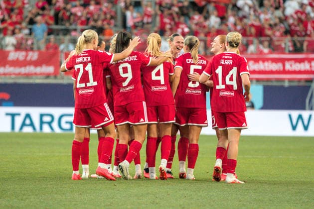 15.08.2026 Fußball Frauen 2026 2027 Google Pixel Supercup der Frauen FC Bayern München - VfL Wolfsburg Audi Sportpark Ingolstadt Jubel der Bayernfrauen nach dem 2:0. Ingolstadt Bayern Deutschland *** August 15, 2026 Women s Soccer 2026 2027 Google Pixel Women s Super Cup FC Bayern Munich VfL Wolfsburg Audi Sportpark Ingolstadt Bayern women celebrate after the 2-0 win over Ingolstadt Bayern Germany