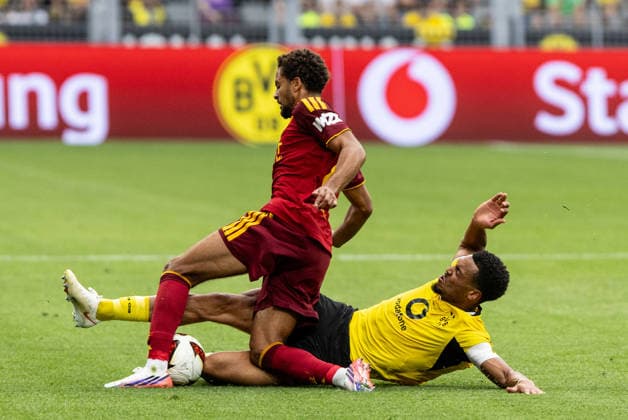 Testspiel, BVB-Saisoneröffnung 2026 27: Borussia Dortmund - AS Roma; 15.08.2026 Felix Nmecha (Borussia Dortmund, 8) Testspiel, BVB-Saisoneröffnung 2026 27: Borussia Dortmund - AS Roma; Signal Iduna Park, Dortmund; 15.08.2026 *** Friendly Match, BVB 2026–27 Season Opener: Borussia Dortmund vs. AS Roma, August 15, 2026; Felix Nmecha, Borussia Dortmund, 8; Friendly Match, BVB 2026–27 Season Opener: Borussia Dortmund vs. AS Roma, Signal Iduna Park, Dortmund, August 15, 2026 Copyright: xBEAUTIFULxSPORTS Buriakovx