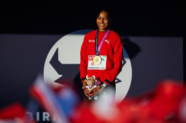BIRMINGHAM, UNITED KINGDOM - AUGUST 15: Audrey Werro of Switzerland wins the Gold Medal in the Women s 800m during the European Athletics Championships at Alexander Stadium on August 15, 2026 in Birmingham, United Kingdom. England United Kingdom Copyright: xBEAUTIFULxSPORTS TobiasxLacknerx