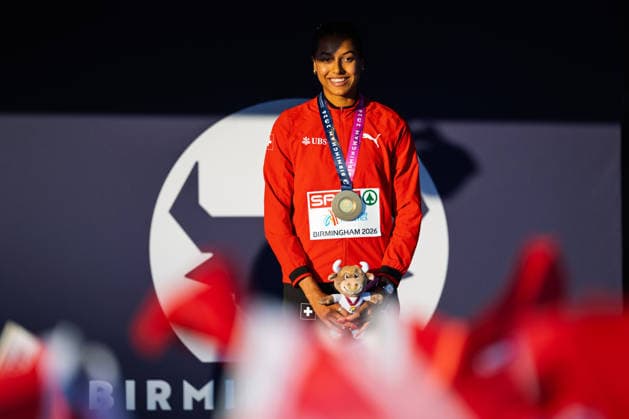 BIRMINGHAM, UNITED KINGDOM - AUGUST 15: Audrey Werro of Switzerland wins the Gold Medal in the Women s 800m during the European Athletics Championships at Alexander Stadium on August 15, 2026 in Birmingham, United Kingdom. England United Kingdom Copyright: xBEAUTIFULxSPORTS TobiasxLacknerx