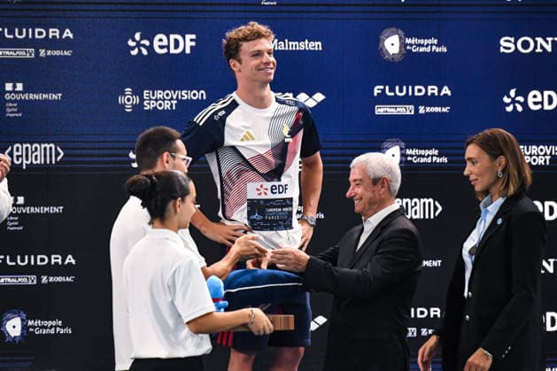 NATATION : Championnat d europe de natation 2026 - PARIS - 15 08 2026 Leon Marchand (FRA) Saint DenisFrance  Copyright: xBaptistexAutissierx