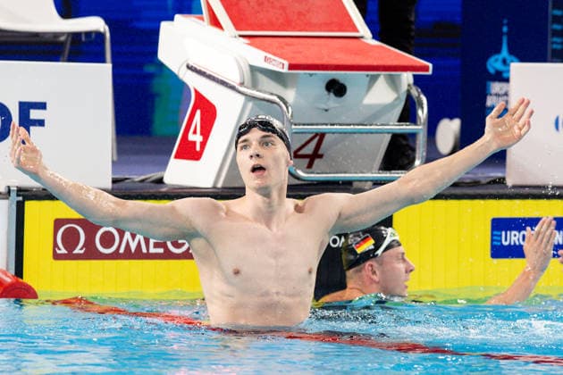 European Aquatics Championships Swimming Day 6 Johannes Liebmann during European Aquatics Championships Swimming Day 6 in Paris, France, on August 15, 2026 Paris France  Copyright: xFotoxOlimpikx originalFilename:jastrzebowski-european260815_npExo.jpg