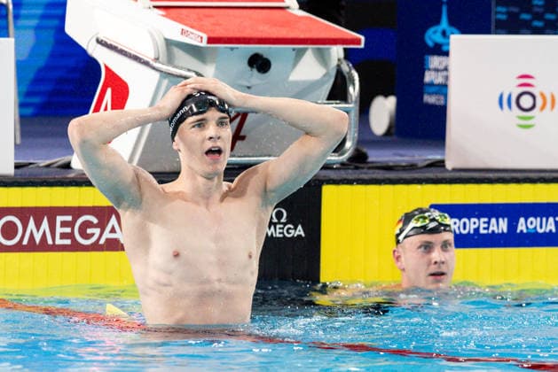 European Aquatics Championships Swimming Day 6 Johannes Liebmann during European Aquatics Championships Swimming Day 6 in Paris, France, on August 15, 2026 Paris France  Copyright: xFotoxOlimpikx originalFilename:jastrzebowski-european260815_npUqv.jpg