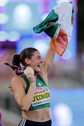 2026 European Athletics Championships, Alexander Stadium, Birmingham, England 15 8 2026 Women™s Heptathlon - 800m Ireland™s Kate O™Connor celebrates after winning gold Kate O™Connor celebrates after winning gold 15 8 2026  Copyright: xx 0S9A7162