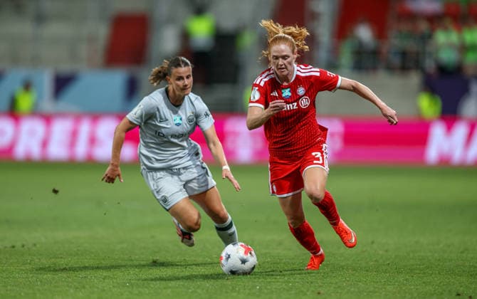 GER, Ingolstadt, Bayern München vs VfL Wolfsburg, DFB, Google Pixel Supercup der Frauen, Fussball, Spielzeit 2026 2027, Audi-Sportpark, Finale im Bild: Stine Ballisager (FC Bayern München Frauen 3) DFB DFL REGULATIONS PROHIBIT ANY USE OF PHOTOGRAPHS AS IMAGE SEQUENCES AND OR QUASI-VIDEO, 15.08.2026 *** GER, Ingolstadt, Bayern Munich vs. VfL Wolfsburg, DFB, Google Pixel Women s Super Cup, Soccer, 2026–2027 Season, Audi Sportpark, Final in Pictures by Stine Ballisager, FC Bayern Munich Women 3, DFB, DFL. REGULATIONS PROHIBIT ANY USE OF PHOTOGRAPHS AS IMAGE SEQUENCES AND OR QUASI-VIDEO, August 15, 2026 Copyright: HMBxMedia HendrikxHamelau