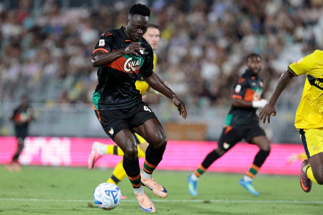 Venezia s Akor Adams during the Frecciarossa Italian Cup 2026 2027 Round of 32 soccer match between Venezia and Modena at Penzo stadium in Venice, Italy - August 15, 2026 - Soccer  Copyright: xMattiaxRadoni LaPressex
