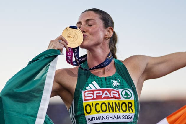 BIRMINGHAM, UNITED KINGDOM - AUGUST 15: Kate O Connor of Ireland wins the Gold Medal in the Women s Heptathlon during the European Athletics Championships at Alexander Stadium on August 15, 2026 in Birmingham, United Kingdom. England United Kingdom Copyright: xBEAUTIFULxSPORTS TobiasxLacknerx