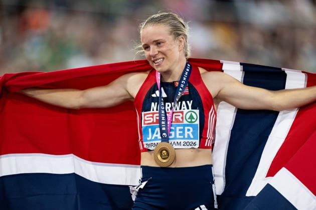 260815 Henriette Jaeger of Norway celebrates after women™s 400 meter final during day 6 of the 2026 European Athletics Championships on August 15, 2026 in Birmingham. Photo: Mathias Bergeld BILDBYRAN kod MB MT1071 friidrott athletics friidrett friidrotts-em em friidretts-em 2026 european athletics championships day 6 bbeng jubel *** August 15, 2026: Henriette Jaeger of Norway celebrates after the women’s 400-meter final on Day 6 of the 2026 European Athletics Championships in Birmingham. 2026 in Birmingham. Photo by Mathias Bergeld. BILDBYRAN code MB MT1071. track and field, athletics, friidrett, friidrotts EM, 2026 European Athletics Championships, Day 6, BBENG, celebration  Copyright: MATHIASxBERGELD BB260815MB113