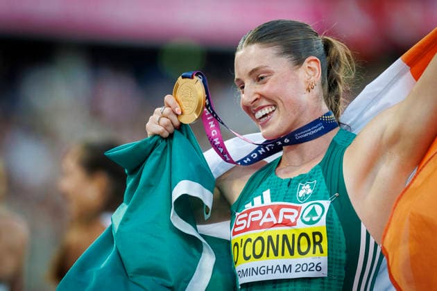 BIRMINGHAM, GREAT BRITAIN - AUGUST 15, 2026: Kate O CONNOR (IRL Irland) wins Gold in the heptathlon during the European Athletics Championships at Alexander Stadium on August 15, 2026 in Birmingham, Great Britain. Great Britain Copyright: xAxelxKohringx