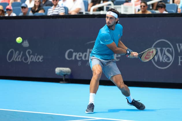 MASON, OHIO - AUGUST 15: Thiago Tirante of Argentina in action during day five of the Cincinnati Open at the Lindner Family Tennis Center on August 15, 2026 in Mason, Ohio.  Copyright: xShainaxBenhiyoun SPPx Sportspressphoto_SPR207598