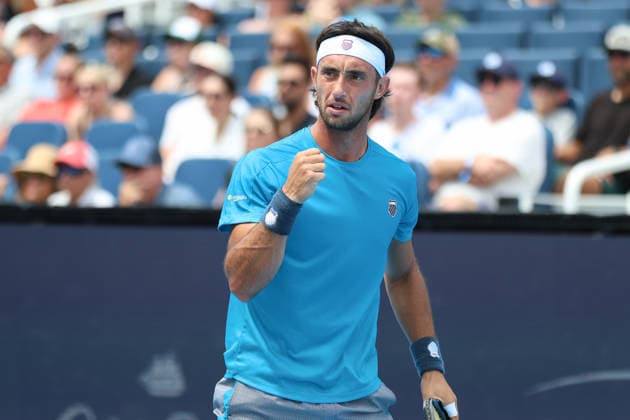 MASON, OHIO - AUGUST 15: Thiago Tirante of Argentina reacts to a play during day five of the Cincinnati Open at the Lindner Family Tennis Center on August 15, 2026 in Mason, Ohio.  Copyright: xShainaxBenhiyoun SPPx Sportspressphoto_SPR207602