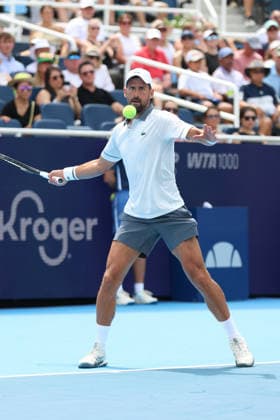 MASON, OHIO - AUGUST 15: Novak Djokovic of Serbia in action during day five of the Cincinnati Open at the Lindner Family Tennis Center on August 15, 2026 in Mason, Ohio.  Copyright: xShainaxBenhiyoun SPPx Sportspressphoto_SPR207605