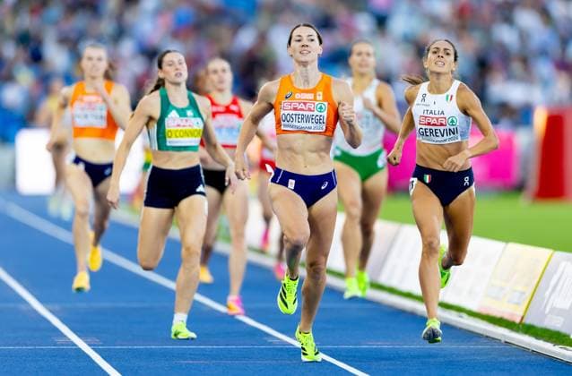 BIRMINGHAM - Emma Oosterwegel in action in the 800 meters during the heptathlon final on the sixth day of the European Athletics Championships. IRIS VAN DEN BROEK ANP xVIxANPxSportx xxANPxIVx 565555654 originalFilename: 565555654.jpg