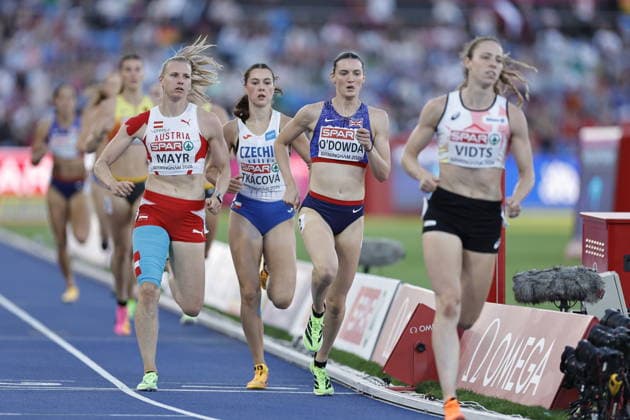 UK: 27th European Athletics Championships - Birmingham 2026, 15 August 2026 BIRMINGHAM, ENGLAND: August 15: Jade O™Dowda of Great Britain in the Women™s Heptathlon 800m during day five of the 27th European Athletics Championships at Alexander Stadium on August 15 2026 Photo by Ben Booth SportPix SIPA USA Birmingham Alexander Stadium West Midlands England Copyright: xBenxBoothx