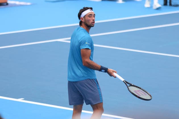MASON, OHIO - AUGUST 15: Thiago Tirante of Argentina reacts to a play during day five of the Cincinnati Open at the Lindner Family Tennis Center on August 15, 2026 in Mason, Ohio.  Copyright: xShainaxBenhiyoun SPPx Sportspressphoto_SPR207625