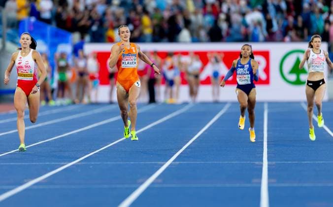 BIRMINGHAM - Liek Klaver in action during the 400 meters final on the sixth day of the European Athletics Championships. IRIS VAN DEN BROEK ANP xVIxANPxSportx xxANPxIVx 565555860 originalFilename: 565555860.jpg