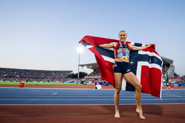 260815 Henriette Jaeger of Norway celebrates after women™s 400 meter final during day 6 of the 2026 European Athletics Championships on August 15, 2026 in Birmingham. Photo: Mathias Bergeld BILDBYRAN kod MB MT1071 friidrott athletics friidrett friidrotts-em em friidretts-em 2026 european athletics championships day 6 bbeng jubel *** August 15, 2026: Henriette Jaeger of Norway celebrates after the women’s 400-meter final on Day 6 of the 2026 European Athletics Championships in Birmingham. 2026 in Birmingham. Photo by Mathias Bergeld. BILDBYRAN code MB MT1071. track and field, athletics, friidrett, friidrotts EM, 2026 European Athletics Championships, Day 6, BBENG, celebration  Copyright: MATHIASxBERGELD BB260815MB116