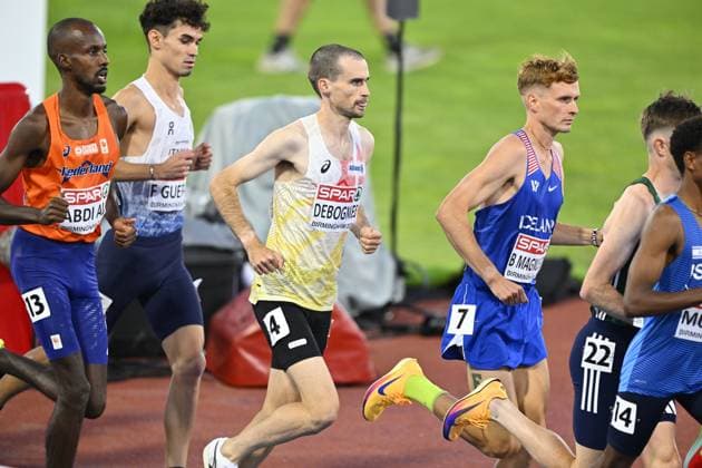 Belgian Simon Debognies pictured in action during the men s 10000m race on the sixth day of the European Athletics Championships (August 10-18) in Birmingham, United Kingdom, on Saturday 15 August 2026. ERICxLALMAND  x183471302x