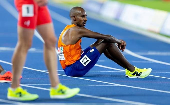 BIRMINGHAM - Mahadi Abdi Ali after the 10,000 meter final on the sixth day of the European Athletics Championships. IRIS VAN DEN BROEK ANP xVIxANPxSportx xxANPxIVx 565558732 originalFilename: 565558732.jpg