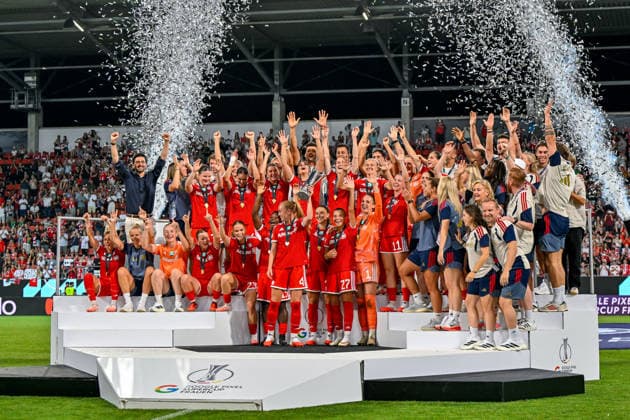 Die Spielerinnen des FC Bayern sind Sieger des Google Pixel Supercup 2026, 15.08.2026, Ingolstadt (Deutschland), Fussball, Google Pixel Supercup, FC Bayern München - VfL Wolfsburg, DFB DFL REGULATIONS PROHIBIT ANY USE OF PHOTOGRAPHS AS IMAGE SEQUENCES AND OR QUASI-VIDEO. *** The FC Bayern women s team are the winners of the 2026 Google Pixel Supercup, August 15, 2026, Ingolstadt, Germany, soccer, Google Pixel Supercup, FC Bayern Munich vs. VfL Wolfsburg, DFB and DFL regulations prohibit any use of photographs as image sequences and or quasi-video xslx