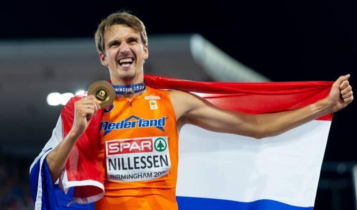 BIRMINGHAM - Stefan Nillessen after the 1500 meter final on the sixth day of the European Athletics Championships. IRIS VAN DEN BROEK ANP xVIxANPxSportx xxANPxIVx 565560398 originalFilename: 565560398.jpg
