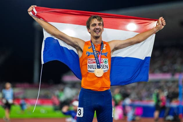 BIRMINGHAM, UNITED KINGDOM - AUGUST 15: Stefan Nillessen of the Netherlands wins the Gold Medal in the Men s 1500m during the European Athletics Championships at Alexander Stadium on August 15, 2026 in Birmingham, United Kingdom. England United Kingdom Copyright: xBEAUTIFULxSPORTS TobiasxLacknerx