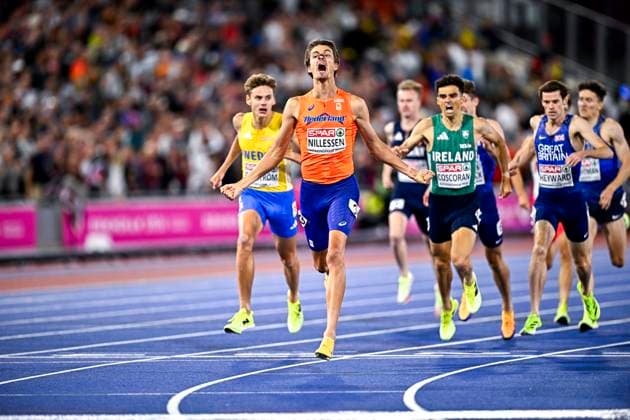 European Athletics Championships Birmingham 2026 - day 6 BIRMINGHAM, ENGLAND - AUGUST 15 : Nillessen Stefan (NED) celebrating on day 6 of the Birmingham 2026 European Athletics Championships on August 15, 2026 in Birmingham, England, 15 08 2026 Birmingham ENGLAND  Copyright: xTomasxSiskx