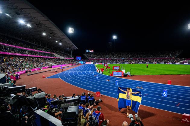 260815 Andreas Almgren of Sweden celebrates first place in men s 10 000 meter final during day 6 of the 2026 European Athletics Championships on August 15, 2026 in Birmingham. Photo: Maxim Thore BILDBYRAN kod MT MT1071 friidrott athletics friidrett friidrotts-em em friidretts-em 2026 european athletics championships day 6 bbeng *** August 15, 2026: Andreas Almgren of Sweden celebrates his first-place finish in the men’s 10,000-meter final on Day 6 of the 2026 European Athletics Championships, 2026 in Birmingham. Photo by Maxim Thore. BILDBYRAN code MT MT1071 track and field athletics friidrett friidrotts em em friidretts em 2026 European Athletics Championships Day 6 bbeng  Copyright: MAXIMxTHORE BB260815MT051