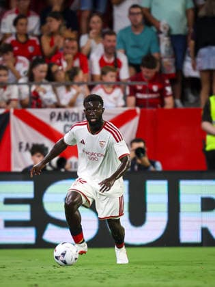 RECORD DATE NOT STATED ESP: Matchday 1 LaLiga EA Sports Sevilla FC v Rayo Vallecano Arouna Sangante of Sevilla FC in the La Liga EA Sports match between Sevilla FC and Rayo Vallecano at Estadio Ramon Sanchez Pizjuan in Seville, Spain, on August 15, 2026. Seville Spain Sevilla Spain *** ESP Matchday 1 LaLiga EA Sports Sevilla FC vs. Rayo Vallecano Arouna Sangante of Sevilla FC in the LaLiga EA Sports match between Sevilla FC and Rayo Vallecano at Estadio Ramón Sánchez Pizjuán in Seville, Spain, on August 15, 2026 Seville Spain Seville Spain Copyright: xx
