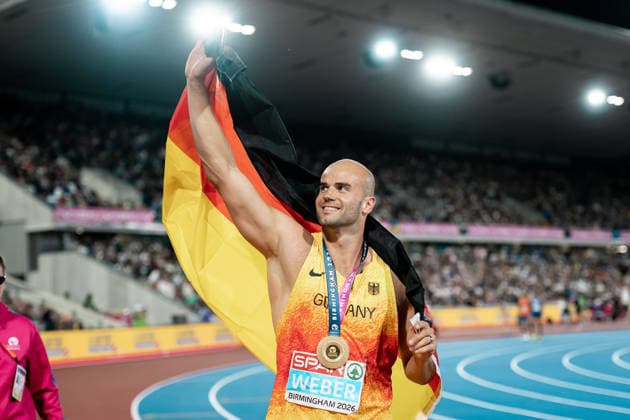 Julian Weber (USC Mainz, Speerwurf Maenner), GBR, Leichtathletik, Athletics, European Athletics Championships 2026, Leichtathletik Europameisterschaft 2026, Birmingham 2026, 09.08.2026, GBR, Leichtathletik, Athletics, European Athletics Championships 2026, Leichtathletik Europameisterschaft 2026, Birmingham 2026, 09.08.2026 Birmingham *** Julian Weber, USC Mainz, Men s Javelin Throw, GBR, Track and Field, Athletics, 2026 European Athletics Championships, 2026 European Track and Field Championships, Birmingham 2026, August 9, 2026, GBR, Track and Field, Athletics, 2026 European Athletics Championships, 2026 European Track and Field Championships, Birmingham 2026, August 9, 2026, Birmingham Copyright: xStefanxMayerx EP_SMR