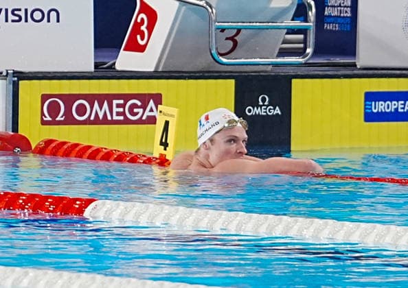 August 15, 2026, Paris, Bretagne, FRANCE: Marchand Leon of France During Finale 200 M Butterfly Men at the European Swimming Championships at the Greater Paris Metropolis Olympic Aquatics Centre in Paris (France) on August 15, 2026.Credit .............. During Finale 50 M Dos WOMEN at the European Swimming Championships at the Greater Paris Metropolis Olympic Aquatics Centre in Paris (France) on August 13, 2026.Credit ................. During 1 2 Finale 100 M Dos Women at the European Swimming Championships at the Greater Paris Metropolis Olympic Aquatics Centre in Paris (France) on August 14, 2026.Credit . Paris FRANCE - ZUMAl193 20260815_zsp_l193_026 Copyright: xLaurentxLairysx