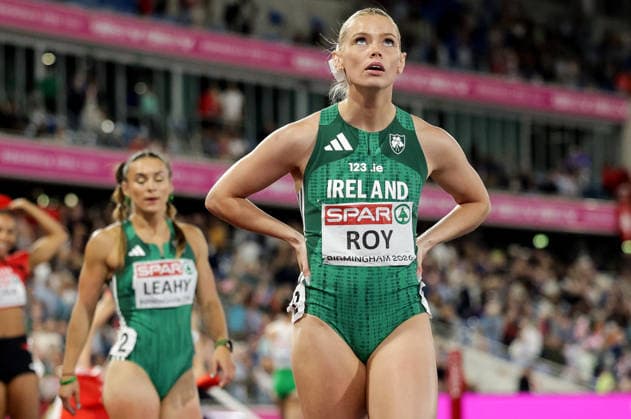 2026 European Athletics Championships, Alexander Stadium, Birmingham, England 15 8 2026 Women™s 4x100m Relay Final Ireland™s Lauren Roy dejected after the race Lauren Roy dejected after the race 15 8 2026  Copyright: xx 0U6A7578