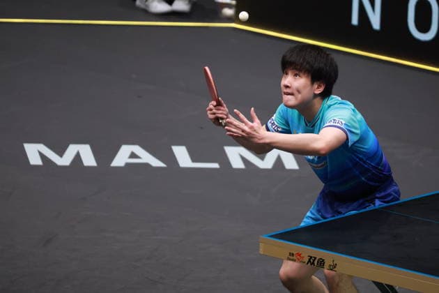 2026 WTT Europe Smash - Sweden - Main Draw - 15 August 2026 - Day 6 Tomokazu Harimoto of Japan plays against Alexis Lebrun of France during the Men s Singles Quarterfinal at the 2026 Europe Smash at the Malmo Arena in Malmo, Sweden, on August 15, 2026. Malmo Sweden  Copyright: xRemyxGrosx originalFilename:gros-europesm260815_npDHZ.jpg