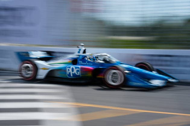 NTT IndyCar, Indy Car, IRL, USA Series Ontario Honda Dealers Indy At Markham - Day2 - Practice Josef Newgarden, driver of the 2 Team Penske Chevrolet, drives during practice for the NTT INDYCAR Series Ontario Honda Dealers Indy at Markham on August 15, 2026, in Markham, Ontario, Canada. Markham Ontario Canada  Copyright: xYuanxTianx originalFilename:tian-nttindyc260815_npEkv.jpg