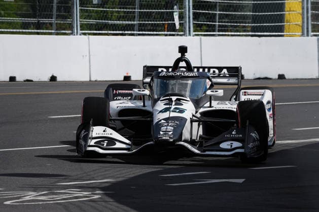 NTT IndyCar, Indy Car, IRL, USA Series Ontario Honda Dealers Indy At Markham - Day2 - Practice Louis Foster, driver of the 45 Rahal Letterman Lanigan Racing Honda, drives during practice for the NTT INDYCAR Series Ontario Honda Dealers Indy at Markham on August 15, 2026, in Markham, Ontario, Canada. Markham Ontario Canada  Copyright: xYuanxTianx originalFilename:tian-nttindyc260815_npm7W.jpg