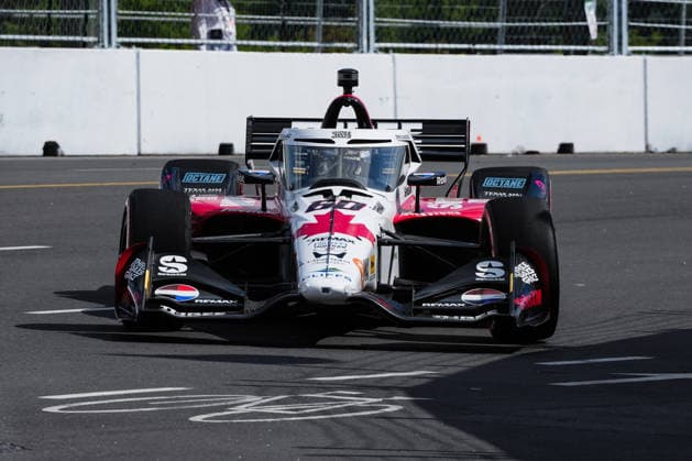 NTT IndyCar, Indy Car, IRL, USA Series Ontario Honda Dealers Indy At Markham - Day2 - Practice Felix Rosenqvist, driver of the 60 Meyer Shank Racing w Curb Agajanian Honda, drives during practice for the NTT INDYCAR Series Ontario Honda Dealers Indy at Markham on August 15, 2026, in Markham, Ontario, Canada. Markham Ontario Canada  Copyright: xYuanxTianx originalFilename:tian-nttindyc260815_npZlL.jpg