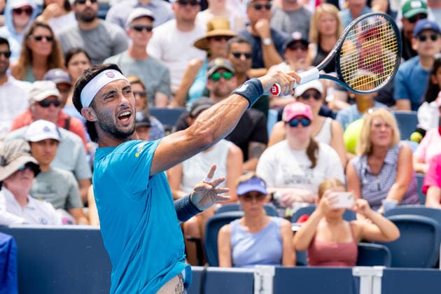 August 15, 2026, Mason, Ohio, U.S: Thiago Agustin Tirante (ARG) in action during SaturdayÃ¢â‚¬â ¢s second round of the Cincinnati Open at the Lindner Family Tennis Center , Mason, Oh. Mason U.S - ZUMAs304 20260815_zaf_s304_112 Copyright: xScottxStuartx