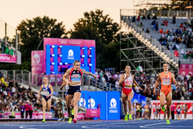 260815 Henriette Jaeger of Norway competes in women™s 400 meter final during day 6 of the 2026 European Athletics Championships on August 15, 2026 in Birmingham. Photo: Mathias Bergeld BILDBYRAN kod MB MT1071 friidrott athletics friidrett friidrotts-em em friidretts-em 2026 european athletics championships day 6 bbeng norge norway dam damer women *** August 15, 2026: Henriette Jaeger of Norway competes in the women’s 400-meter final on Day 6 of the 2026 European Athletics Championships on August 15, 2026 in Birmingham. Photo by Mathias Bergeld. BILDBYRAN code MB MT1071. track and field athletics friidrett friidrotts em em friidretts em 2026 European Athletics Championships Day 6 BBENG Norway women  Copyright: MATHIASxBERGELD BB260815MB184