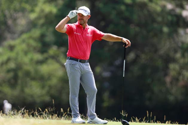 MEMPHIS, TN - AUGUST 15: Brian Harman of the United States waits to hit his tee shot on No. 3 during the third round of the FedEx St. Jude Championship, August 15, 2026, at TPC Southwind in Memphis, Tennessee. (Photo by Matthew Maxey Icon Sportswire) GOLF: AUG 15 PGA, Golf Herren FedEx St. Jude Championship EDITORIAL USE ONLY Icon260815026