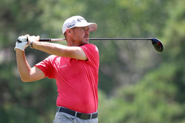 MEMPHIS, TN - AUGUST 15: Brian Harman of the United States during the third round of the FedEx St. Jude Championship, August 15, 2026, at TPC Southwind in Memphis, Tennessee. (Photo by Matthew Maxey Icon Sportswire) GOLF: AUG 15 PGA, Golf Herren FedEx St. Jude Championship EDITORIAL USE ONLY Icon260815029