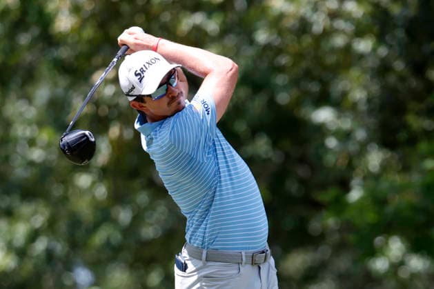 MEMPHIS, TN - AUGUST 15: Nico Echavarria of Colombia during the third round of the FedEx St. Jude Championship, August 15, 2026, at TPC Southwind in Memphis, Tennessee. (Photo by Matthew Maxey Icon Sportswire) GOLF: AUG 15 PGA, Golf Herren FedEx St. Jude Championship EDITORIAL USE ONLY Icon260815048