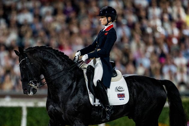 260815 Charlotte Fry of Great Britain with horse Glamourdale compete in the Dressage Grand Prix Freestyle during day 5 of the 2026 FEI World Championships on August 15, 2026 in Aachen. Photo: Emma Wallskog BILDBYRAN kod EW EW0684 ridsport equestrian rid-vm 2026 2026 fei world championships bbeng ridsport-vm dressage dressyr kur *** August 15, 2026: Charlotte Fry of Great Britain, riding Glamourdale, competes in the Dressage Grand Prix Freestyle on Day 5 of the 2026 FEI World Championships on August 15, 2026 in Aachen. Photo by Emma Wallskog. BILDBYRAN code EW EW0684 equestrian sports 2026 World Championships 2026 FEI World Championships BBENG equestrian sports World Championships dressage freestyle routine  Copyright: EMMAxWALLSKOG BB260815EW189