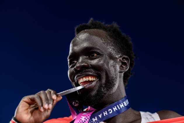 260815 Dominic Lokinyomo Lobalu of Switzerland celebrates with his silver medal after competing in men s 10 000 meter final during day 6 of the 2026 European Athletics Championships on August 15, 2026 in Birmingham. Photo: Mathias Bergeld BILDBYRAN kod MB MT1071 friidrott athletics friidrett friidrotts-em em friidretts-em 2026 european athletics championships day 6 bbeng jubel *** August 15, 2026: Dominic Lokinyomo Lobalu of Switzerland celebrates with his silver medal after competing in the men’s 10,000-meter final on Day 6 of the 2026 European Athletics Championships on August 15, 2026 in Birmingham. Photo by Mathias Bergeld, BILDBYRAN, code MB MT1071. track and field, athletics, friidrett, friidrotts EM, 2026 European Athletics Championships, Day 6, BBENG, celebration  Copyright: MATHIASxBERGELD BB260815MB187