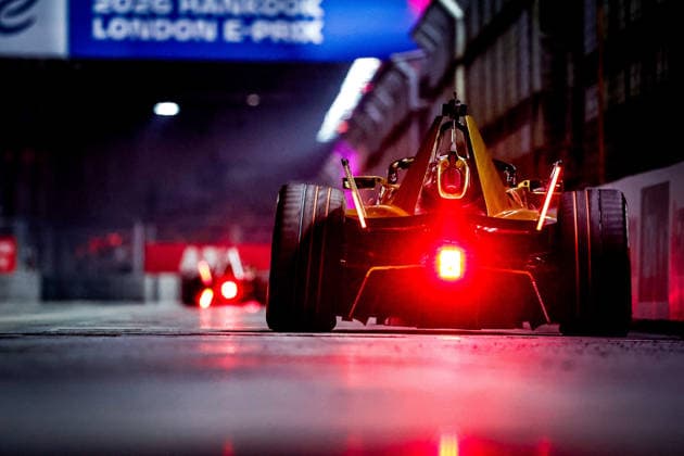 2026 FORMULA E LONDON ePRIX 77 BARNARD Taylor (gbr), DS Penske, DS E-Tense FE25, action during the London ePrix, 16th and 17th round of the 2025-26 ABB FIA Formula E World Championship, WM, Weltmeisterschaft on the ExCel London Circuit from August 14 to 16, 2026 in London, United Kingdom - LondonUnited Kingdom  Copyright: xPauloxMariax