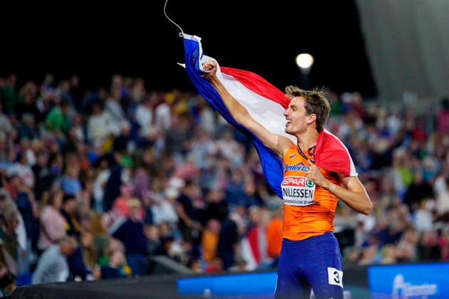 BIRMINGHAM, GREAT BRITAIN - AUGUST 15, 2026 : European champion over 1500m: Stefan NILLESSEN (NED Netherlands) during the European Athletics Championships at Alexander Stadium on August 15, 2026 in Birmingham, Great Britain. Great Britain Copyright: xLeahxKohringx