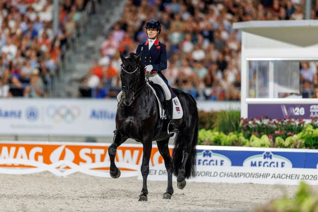 AACHEN - FEI World Championships 2026, AACHEN - FEI World Championships 2026 FRY Charlotte (GBR), Glamourdale FEI Dressage World Championship, WM, Weltmeisterschaft Freestyle Kür Individual Lindt Prize Aachen, Reitstadion Soers 15. August 2026 - *** Aachen FEI World Championships 2026, Aachen FEI World Championships 2026 FRY Charlotte GBR, Glamourdale FEI Dressage World Championship Freestyle Individual Lindt Prize Aachen, Soers Equestrian Stadium, August 15, 2026